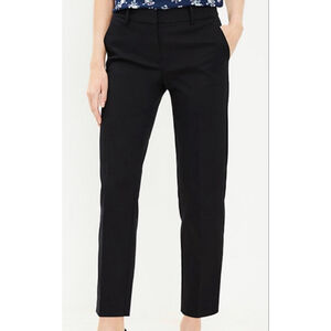 Women's LOFT The Riviera Slim Ankle Pants Size 8 Black